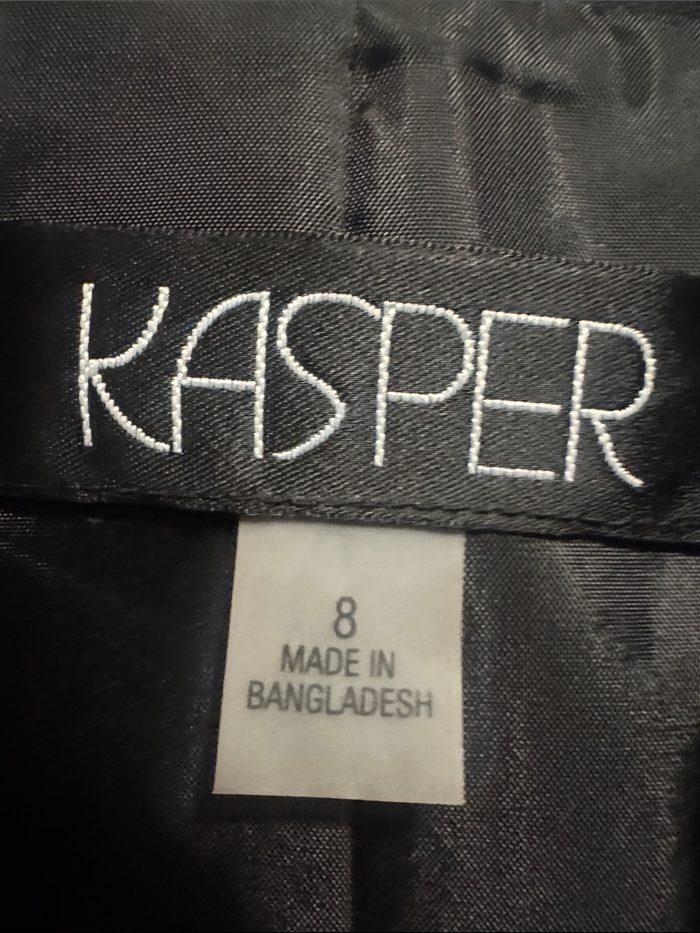 Kasper Black Polka Dot Open-Front Blazer - Picture 2 of 3